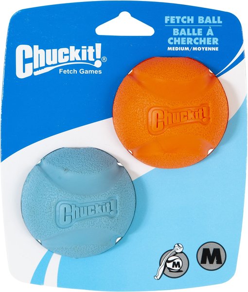 Chuckit! Fetch Ball Dog Toy, Color Varies, Medium, 2 pack slide 1 of 5