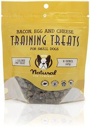 Natural Dog Company Bacon, Egg & Cheese Flavored Chewy Training Dog Treats, 8-oz bag