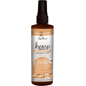 FURminator One Earth Hemp Hydrating Honey Scented Deodorizing Dog Spray, Orange, 8-oz spray