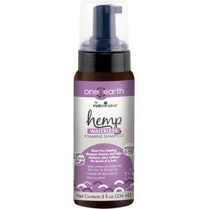 FURminator One Earth Hemp Woodland Sage Scented Dog Shampoo, Purple, 8-oz bottle