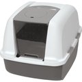 Catit Hooded Cat Pan, Grey, Jumbo