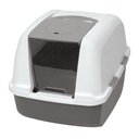 Catit Hooded Cat Pan, Grey, Jumbo