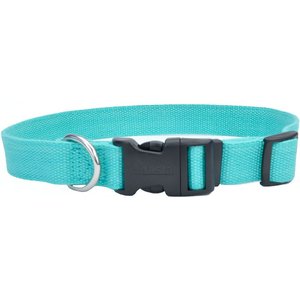 New Earth Soy Adjustable Dog Collar, Mint, X-Small: 8-12-in neck, 5/8-in wide