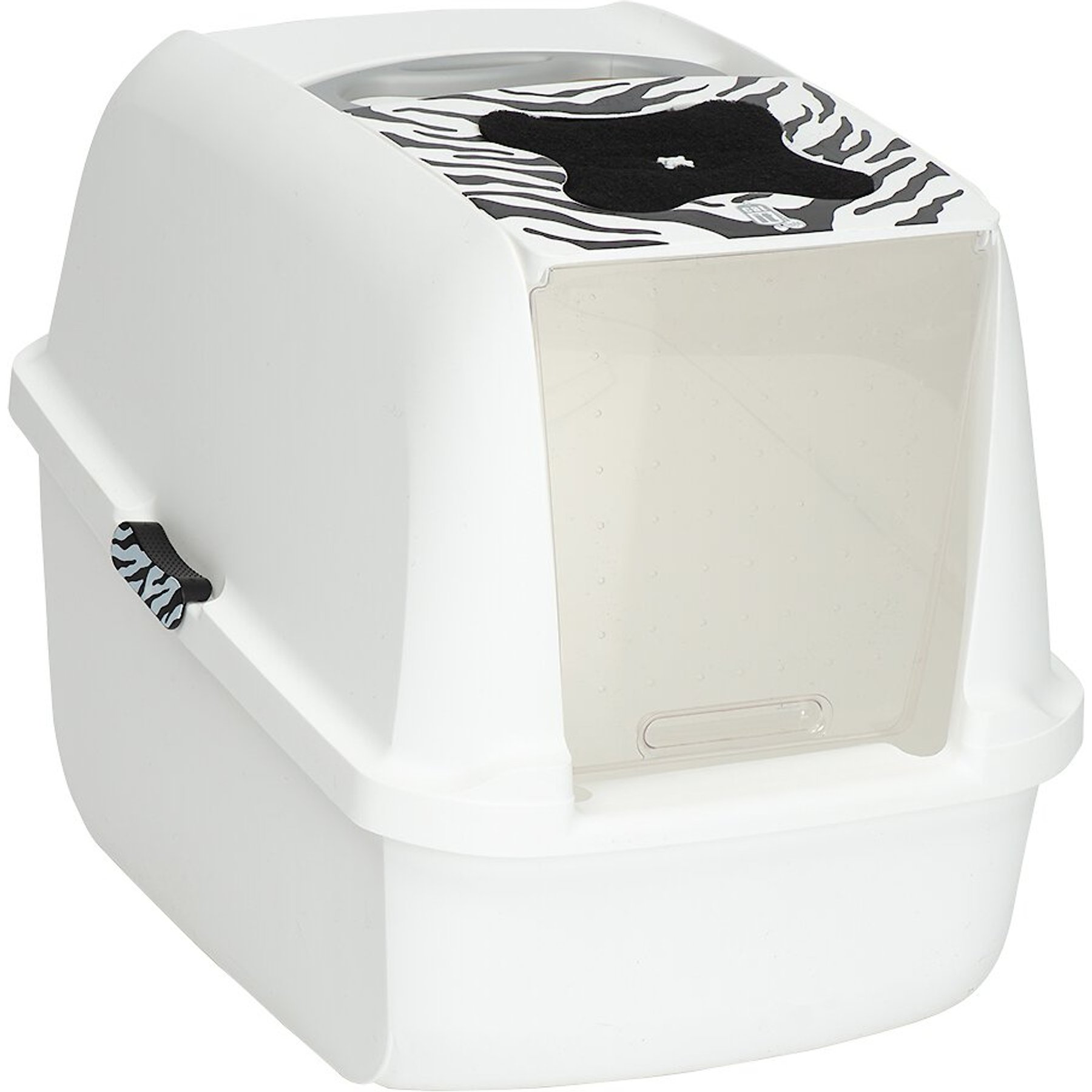 Jumbo cat litter box with lid best sale