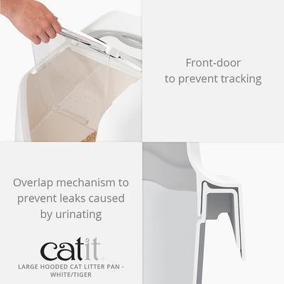 Show full view: Catit Hooded Cat Pan, White Tiger, Regular slide 5 of 9