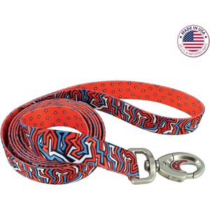 Sublime Dog Leash, Red Blue Graffiti with Red Stars