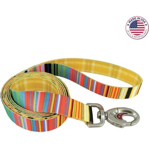 Sublime Dog Leash, Sublime Stripe with Gold Plaid