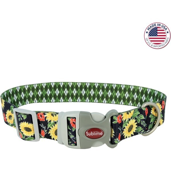 BLUEBERRY PET Christmas Party Fair Isle Polyester Dog Collar, Large 18