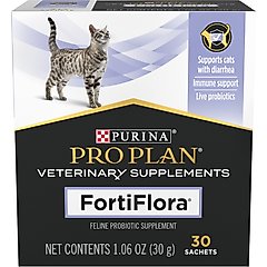 Purina Pro Plan Veterinary Diets FortiFlora Powder Digestive Supplement for Cats, 30 count