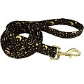 Accent Fashion Metallic Dog Leash, Bright Black Galaxy, 6-ft long, 5/8-in wide