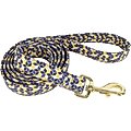 Accent Metallic Dog Leash, Classic Blue Diamonds, 6-ft long, 5/8-in wide