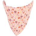 Accent Metallic Over the Collar Dog Bandana, Delicate Pink Flowers