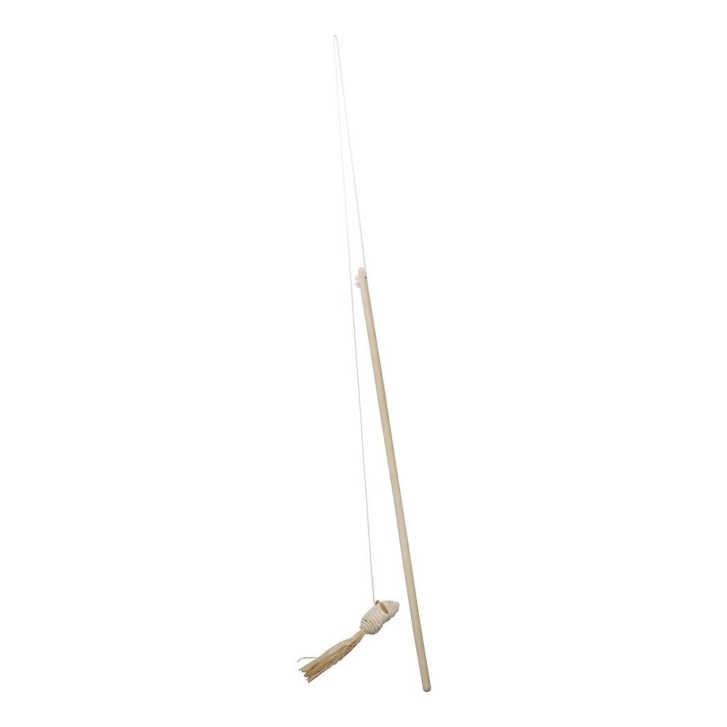 Catit Cornhusk & Raffia Ball with String Cat Toy