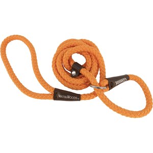 Water & Woods Braided Rope Slip Dog Leash, Safety Orange