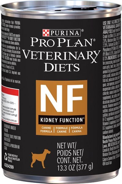 Purina Pro Plan Veterinary Diets NF Kidney Function Wet Dog Food, 13.3-oz, case of 12 slide 1 of 11