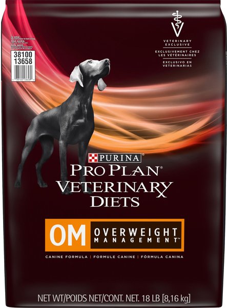 Purina Pro Plan Veterinary Diets OM Overweight Management Dry Dog Food, 18-lb bag slide 1 of 10