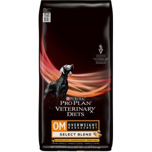 Purina Pro Plan Veterinary Diets OM Overweight Management Select Blend Chicken Flavor Dry Dog Food, 32-lb bag