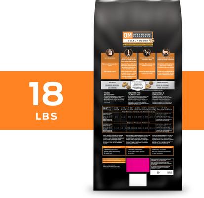 Show full view: Purina Pro Plan Veterinary Diets OM Overweight Management Select Blend Chicken Flavor Dry Dog Food, 32-lb bag slide 3 of 13