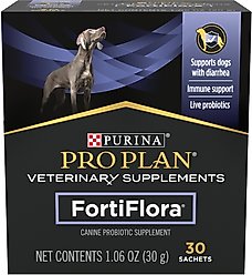 Purina Pro Plan Veterinary Diets FortiFlora Powder Digestive Supplement for Dogs, 30 count