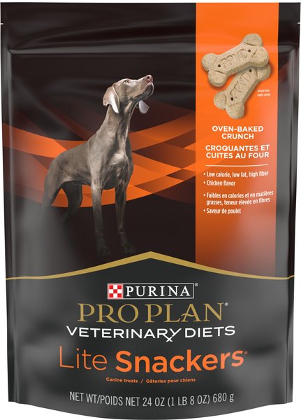 Purina Pro Plan Veterinary Diets Lite Snackers Crunchy Dog Treats, 24-oz bag slide 1 of 9