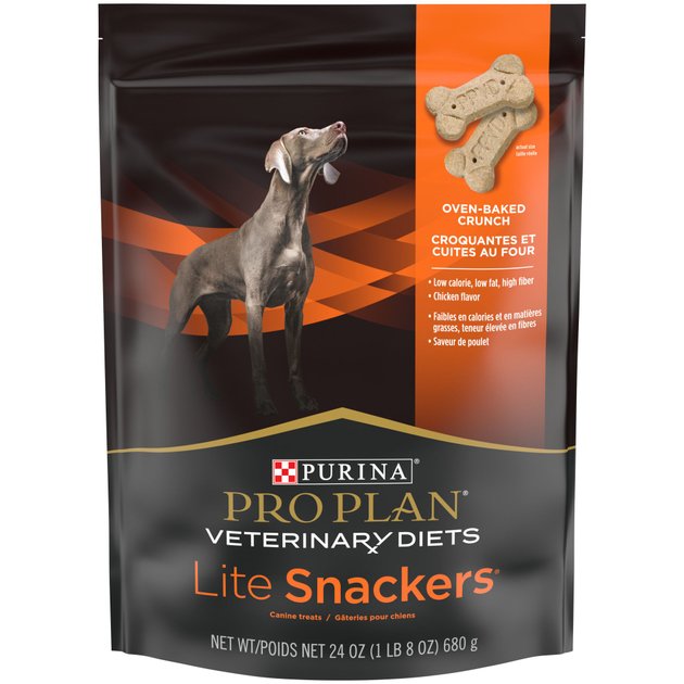 PURINA PRO PLAN VETERINARY DIETS Lite Snackers Crunchy Dog Treats, 24