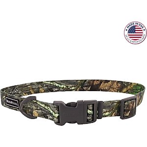 Water & Woods Adjustable Dog Collar, NWTF Obsession, Small: 10-14-in neck, 3/4-in wide