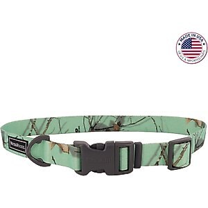 Water & Woods Adjustable Dog Collar, Country Roots Equinox, Large: 18-26-in neck, 1-in wide