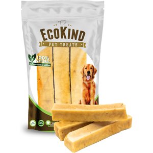 EcoKind Gold Peanut Butter Flavored Yak Chews Dog Treat, Large, 3 count