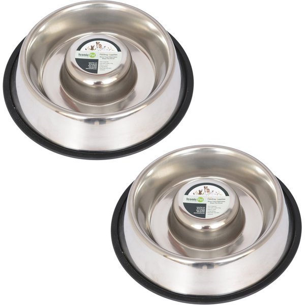 Stainless Steel Slow Feed Replacement Bowls for Neater Feeder