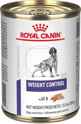 Royal Canin Veterinary Diet Adult Weight Control Loaf in Sauce Canned Dog Food, 13.5-oz can, case of 24