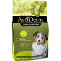 AvoDerm Natural Triple Protein Chicken, Lamb & Turkey Meals Recipe All Life Stages Dry Dog Food, 30-lb bag