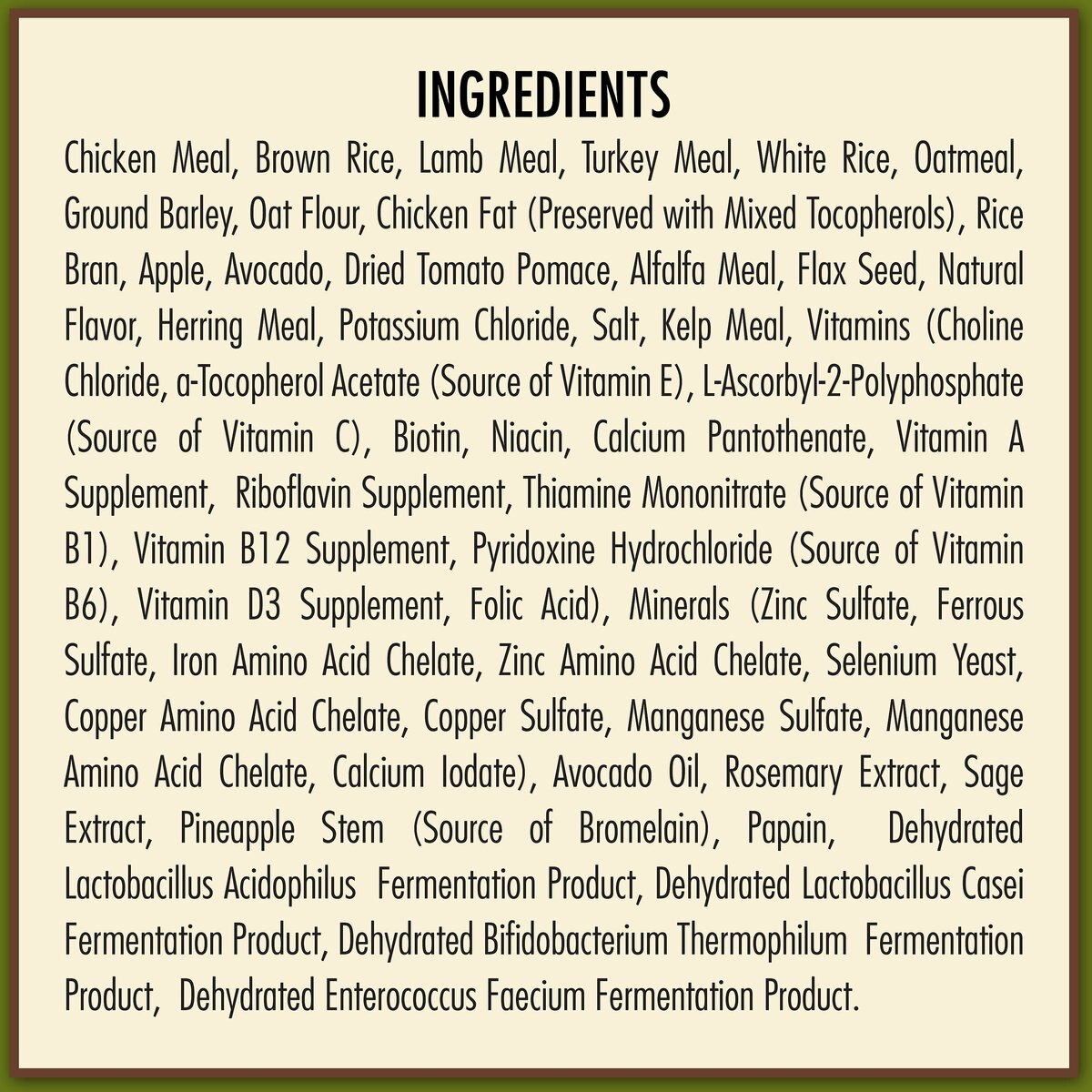 AvoDerm Natural Triple Protein Chicken, Lamb & Turkey Meals Recipe All Life Stages Dry Dog Food