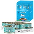 Tiny Tiger Chunks in EXTRA Gravy Seafood Canned Food + Lickables Variety Pack Bisque Cat Treat & Topper
