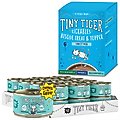 Tiny Tiger Chunks in Gravy Seafood Canned Food + Lickables Variety Pack Bisque Cat Treat & Topper