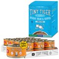 Tiny Tiger Chunks in Gravy Turkey Canned Food + Lickables Variety Pack Bisque Cat Treat & Topper