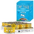 Tiny Tiger Chunks in Gravy Chicken Canned Food + Lickables Variety Pack Bisque Cat Treat & Topper