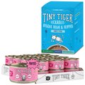 Tiny Tiger Pate Salmon Canned Food + Lickables Variety Pack Bisque Cat Treat & Topper