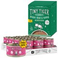 Tiny Tiger Chunks in Gravy Beef Recipe Canned Food + Lickables Senior Formula Tuna & Chicken Recipe Bisque Cat Treat & Topper