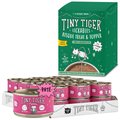 Tiny Tiger Pate Beef Canned Food + Lickables Senior Formula Tuna & Chicken Recipe Bisque Cat Treat & Topper