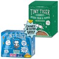 Tiny Tiger Chunks in EXTRA Gravy Seafood Variety Pack Canned Food + Lickables Senior Formula Tuna & Chicken Recipe Bisque Cat Treat & Topper