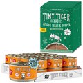 Tiny Tiger Chunks in EXTRA Gravy Turkey Canned Food + Lickables Senior Formula Tuna & Chicken Recipe Bisque Cat Treat & Topper