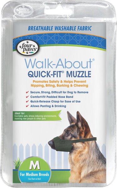 Four Paws Walk-About Quick-Fit Dog Muzzle, M slide 1 of 10