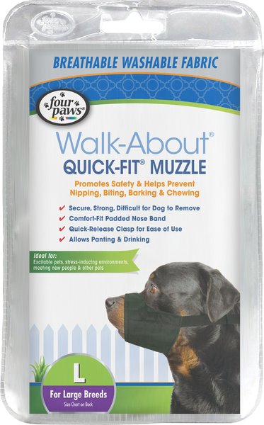 Four Paws Walk-About Quick-Fit Dog Muzzle, L slide 1 of 10