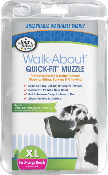 Four Paws Walk-About Quick-Fit Dog Muzzle, X-Large slide 1 of 10