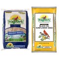 Wagner's Four Season 100% Black Oil Sunflower Seed, 20-lb bag + Greatest Variety Wild Bird Food, 16-lb bag