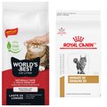 Royal Canin Veterinary Diet Adult Urinary SO Dry Food + World's Best Unscented Cat Litter