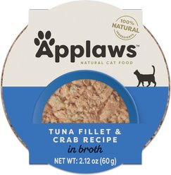 Applaws Tuna with Crab in Broth Pot, 2.21-oz, case of 18