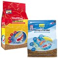 Tetra Pond Koi Vibrance Color Enhancing Sticks Koi & Goldfish Food, 5.18-lb bag + Pond Spring & Fall Diet Transitional Fish Food, 3.08-lb bag
