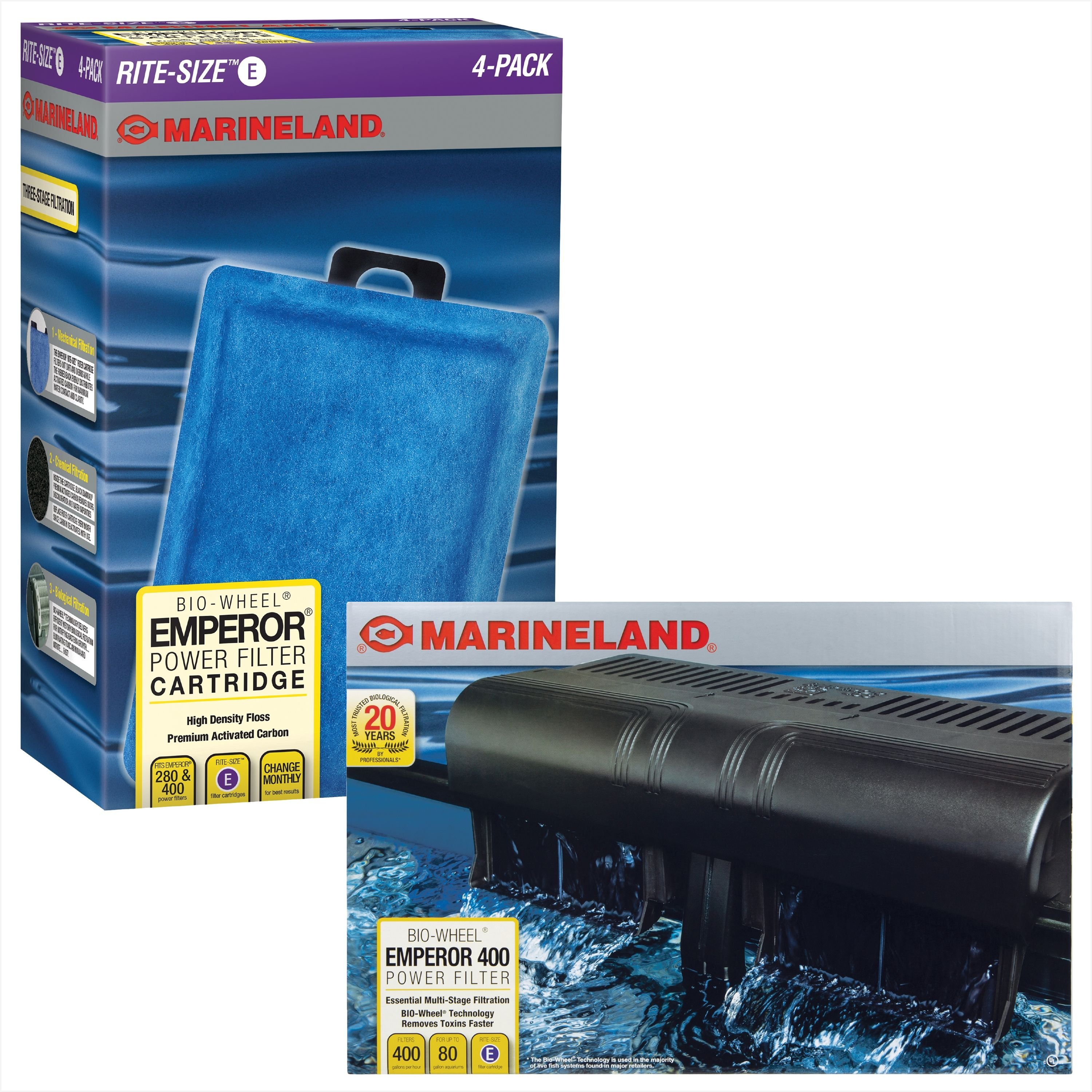 MARINELAND BioWheel Emperor RiteSize E Filter Cartridge & Marineland