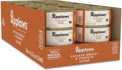 Applaws Chicken Breast with Pumpkin Canned Cat Food, 2.47-oz, case of 24